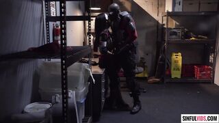 Asa Akira butt screwed by Lexington Steele into Suicide Squad XXX: An