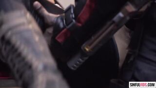 Asa Akira butt screwed by Lexington Steele into Suicide Squad XXX: An