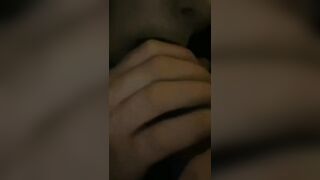 ♡ a Cutie Midnight Snack - YourKinkyKitten Blows big black cock Dildo♡