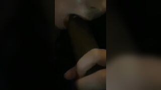 ♡ a Cutie Midnight Snack - YourKinkyKitten Blows big black cock Dildo♡