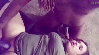 Vulgar Hispanic Takes two Dicks At 1 Time! (Full Sex Tape