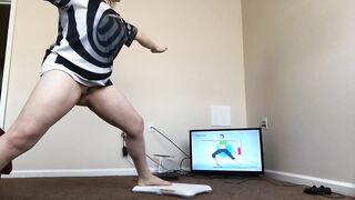 cougar Exercises without Leggings (Wii Fit Yoga/Aerobics)