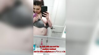 Skank Blows her Juices off her Sex Toy