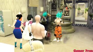 The End of the Slavery of Master Roshi goku frees