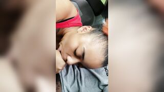 Co-worker Blowing Cock Red Blowjob Soak Mouth