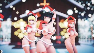 Mmd R18 Ruby Weiss Blake Yang Nora Bikini Santa Outfit