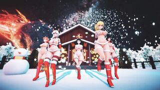 Mmd R18 Ruby Weiss Blake Yang Nora Bikini Santa Outfit