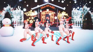 Mmd R18 Ruby Weiss Blake Yang Nora Bikini Santa Outfit