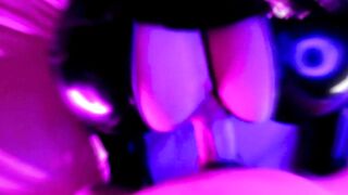 Eva Rubber Banged! her Cunt Huge Vulgar Cock Cum Latex