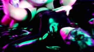 Sweet Spot Screwed Vulgar Bondage mom Eva Rubber Shiny Dress