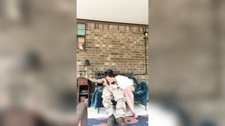 DELIVERY BRO Gets a FELLATIO and a QUICKIE from HOUSEWIFE!!!