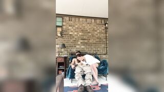 DELIVERY BRO Gets a FELLATIO and a QUICKIE from HOUSEWIFE!!!