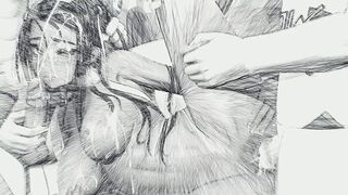 sexy Animated Babes Speed Sketching (JellyTits7 - Collection one)