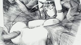 sexy Animated Babes Speed Sketching (JellyTits7 - Collection one)