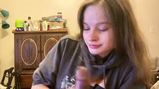 Adorable Dyke Bestfriend Comes In My Room To Suck Me
