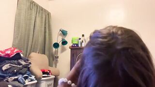Adorable Dyke Bestfriend Comes In My Room To Suck Me