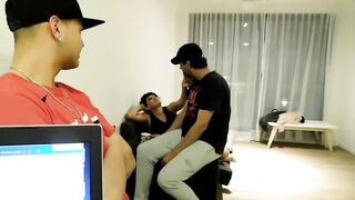 74, IMPERDIBLE FIESTA ,DE VUELTA EN CASA TRIO CON MI