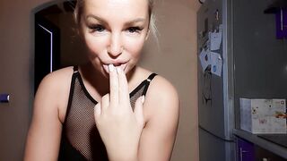 BONDAGE Game with sexy Lover into Stokings
