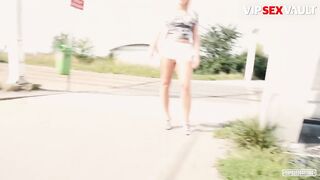 ExposedCasting - Rossella Visconti Blonde Czech Bimbo Outside Plowed with