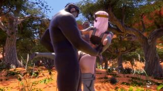 Jungle Sex x 2 Long Cocks