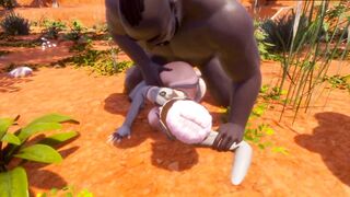 Jungle Sex x 2 Long Cocks