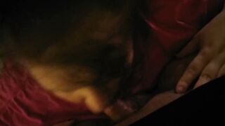 BBW Skank Blows Fat Men Penis with Huge Tit Cummed