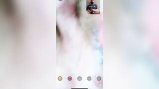 Step Brother and Step Sister FaceTime with LONG JIZZED!