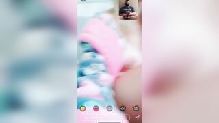 Step Brother and Step Sister FaceTime with LONG JIZZED!