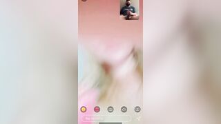 Step Brother and Step Sister FaceTime with LONG JIZZED!