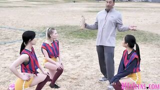 Foursome With Mature Trainer