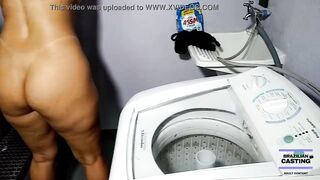 WASHING CLOTHES INSIDE THE HAND MACHINE BROKEN HUBBY COMES TOGETHER