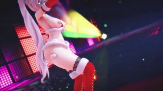 Mmd R18 bimbos Weiss Schnee Bikini Santa Outfit Anal Bitch
