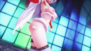 Mmd R18 bimbos Weiss Schnee Bikini Santa Outfit Anal Bitch