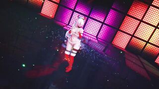 Mmd R18 bimbos Weiss Schnee Bikini Santa Outfit Anal Bitch