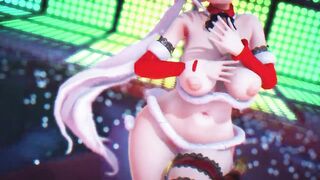 Mmd R18 bimbos Weiss Schnee Bikini Santa Outfit Anal Bitch