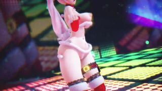 Mmd R18 bimbos Weiss Schnee Bikini Santa Outfit Anal Bitch