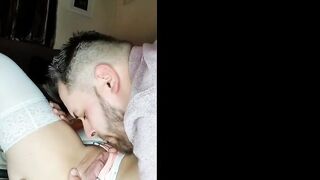 Slutty Fiance Pays Maintenance Man with her Soak Twat