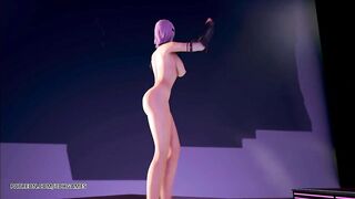 [MMD] PinkCat Nude Dance Nyotengu Ayane Kasumi Marie Rose Honoka