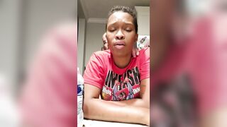 Goddess African mistress Squirts on the Kitchen Counter trying to