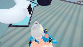 Samus gets a point of view facial before getting a missionary cumshot