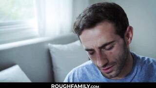 Supportive Doctor Mom Examines her Son - RoughFamily.com