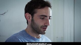 Supportive Doctor Mom Examines her Son - RoughFamily.com