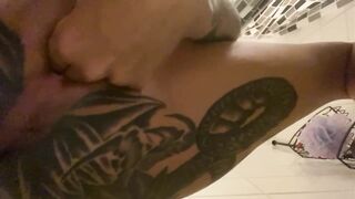 Thin Lusty Hoe Fucks Sex Toy and makes herself Squirt for