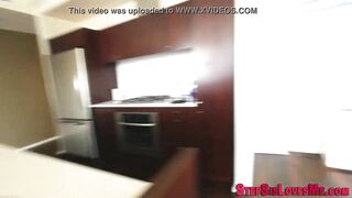 18 Year Old fucks african stepbro for cum spraying
