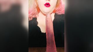 Smoking Oral Sex with Red Lipstick
