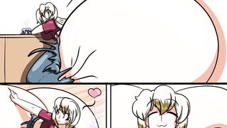 Charlotte's Aromatic Mishap - Giantess Growth Booty Expansion Anime Comic