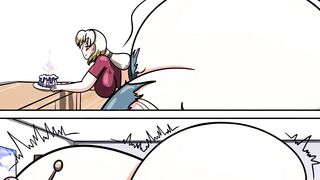 Charlotte's Aromatic Mishap - Giantess Growth Booty Expansion Anime Comic