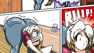 Charlotte's Aromatic Mishap - Giantess Growth Booty Expansion Anime Comic