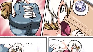 Charlotte's Aromatic Mishap - Giantess Growth Booty Expansion Anime Comic