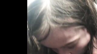 Training my Lesbo Bestfriend To Suck My Penis on Vehicle